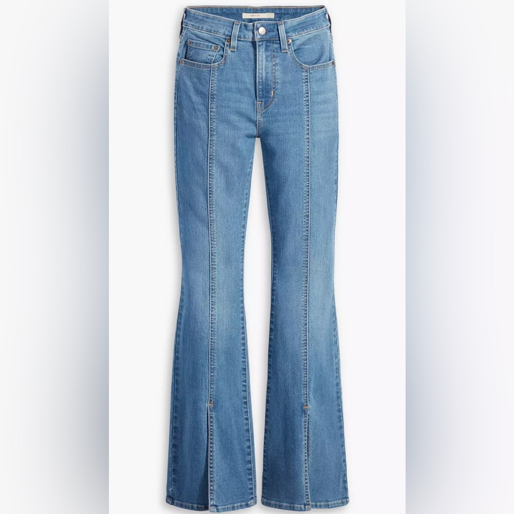 Levi split hem flare jeans